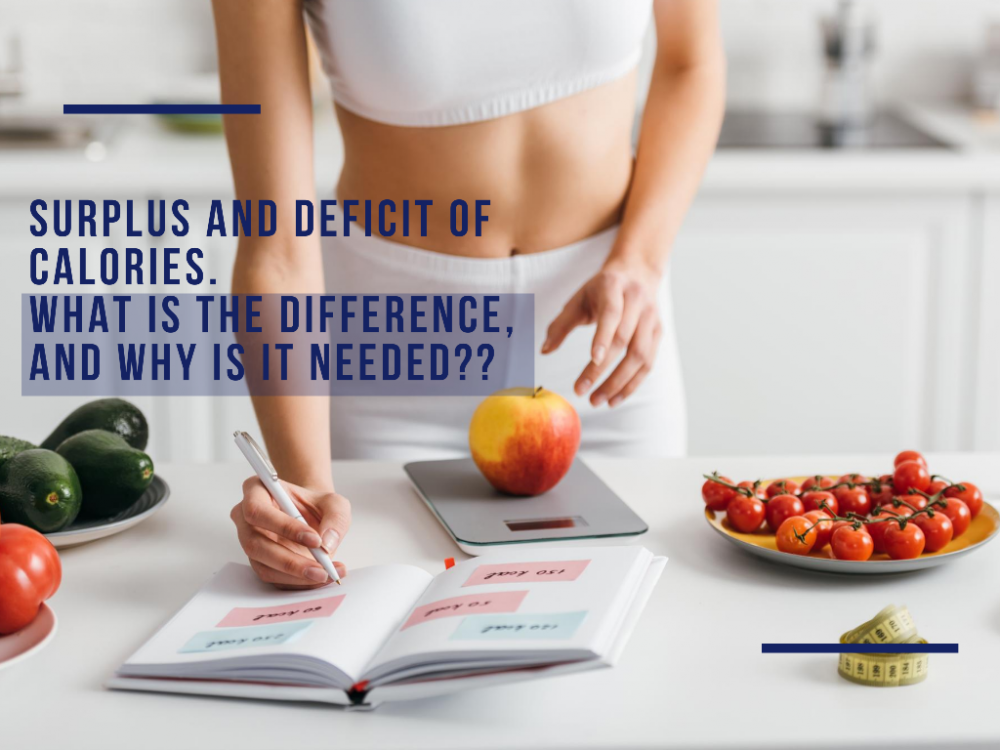 Surplus and deficit of calories. What is the difference, and why is it needed? Surplus and deficit. What is the difference, and why is it needed? How to create a calorie deficit correctly to lose weight and how to count calories so that you always know what your surplus is?
