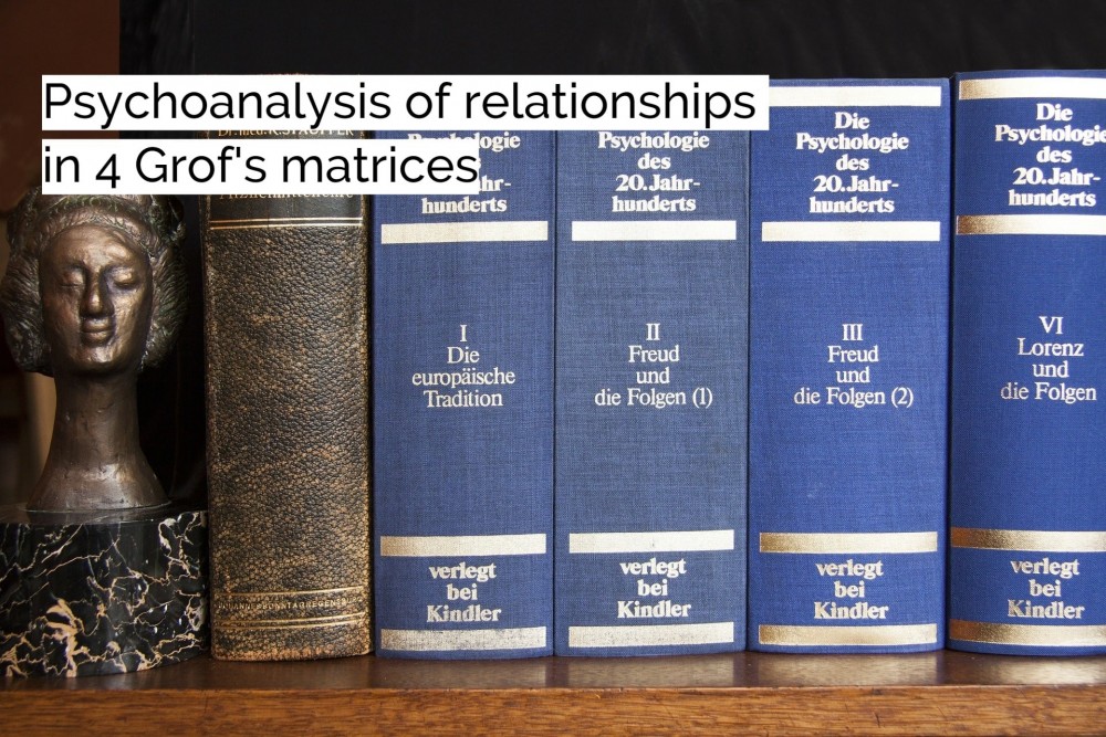 Psychoanalysis of relationships in Grof's matrices